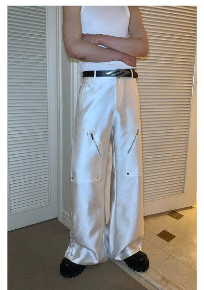 Cui Riveted & Zipped Pants-korean-fashion-Pants-Cui's Closet-OH Garments