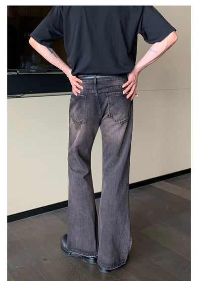 Cui Scattered Paint Strokes Jeans-korean-fashion-Jeans-Cui's Closet-OH Garments