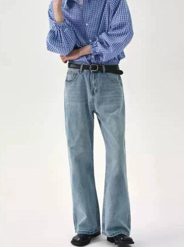 Cui Side Pockets Straight Leg Jeans-korean-fashion-Jeans-Cui's Closet-OH Garments