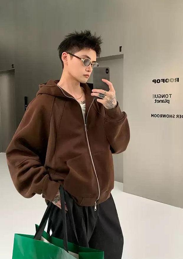 Cui Structured Dual-End Zipped Hoodie-korean-fashion-Hoodie-Cui's Closet-OH Garments