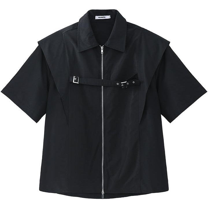 Cui Structured Shoulder Shirt-korean-fashion-Shirt-Cui's Closet-OH Garments
