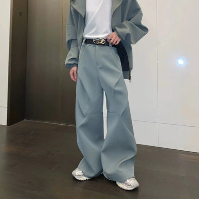 Cui Subtle Folds Detail Loose Fit Pants-korean-fashion-Pants-Cui's Closet-OH Garments