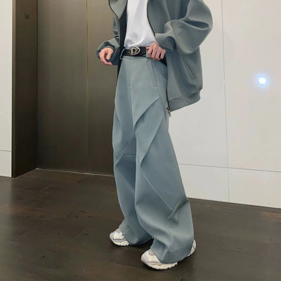 Cui Subtle Folds Detail Loose Fit Pants-korean-fashion-Pants-Cui's Closet-OH Garments