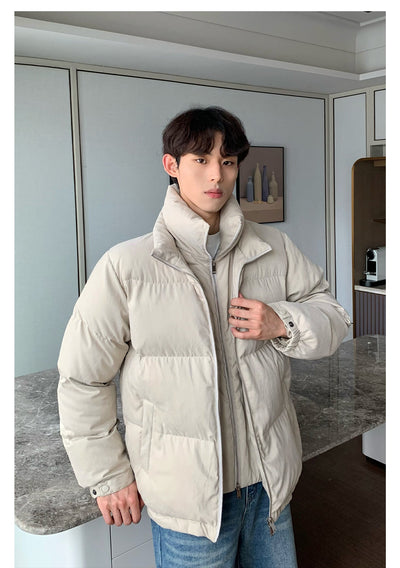Cui Two-Piece Style Clean Fit Puffer Jacket-korean-fashion-Jacket-Cui's Closet-OH Garments