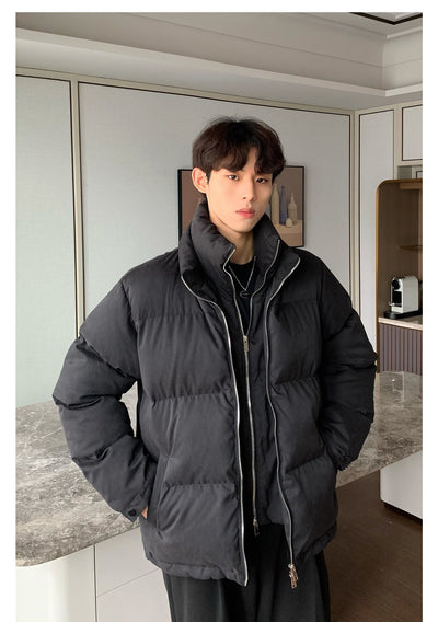 Cui Two-Piece Style Clean Fit Puffer Jacket-korean-fashion-Jacket-Cui's Closet-OH Garments