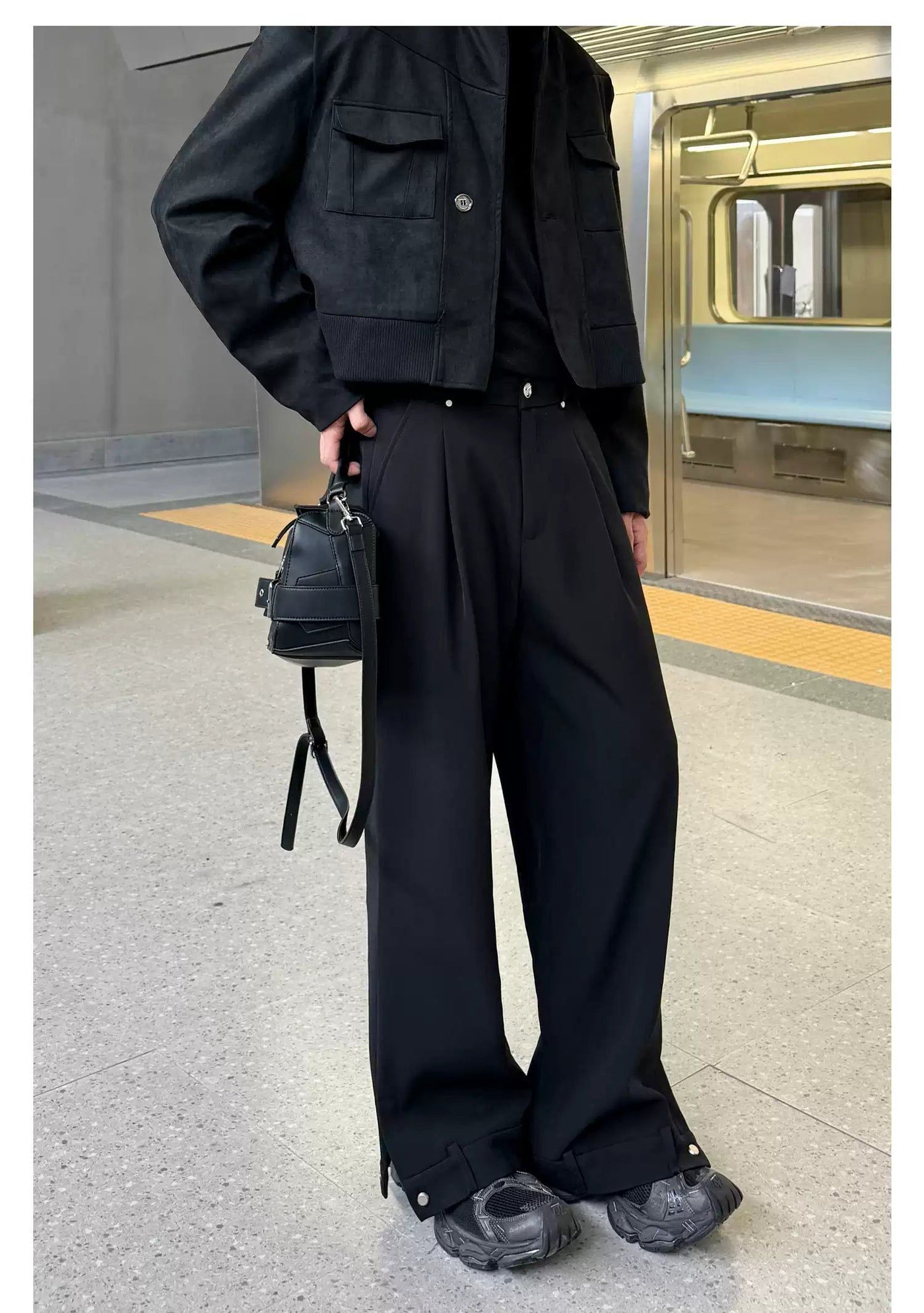 Cui Up Side-Down Style Trousers-korean-fashion-Trousers-Cui's Closet-OH Garments