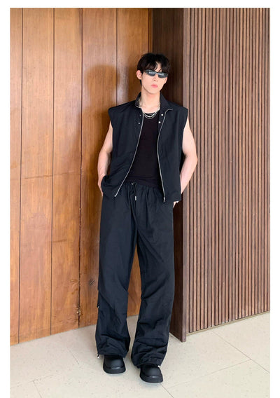 Cui Versatile Zipped Vest & Track Pants Set-korean-fashion-Clothing Set-Cui's Closet-OH Garments