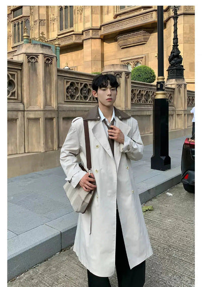 Cui Waist and Wrist Straps Long Coat-korean-fashion-Long Coat-Cui's Closet-OH Garments