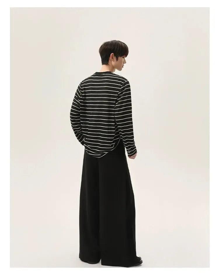 Cui Waist Buckle Drapy Trousers-korean-fashion-Trousers-Cui's Closet-OH Garments