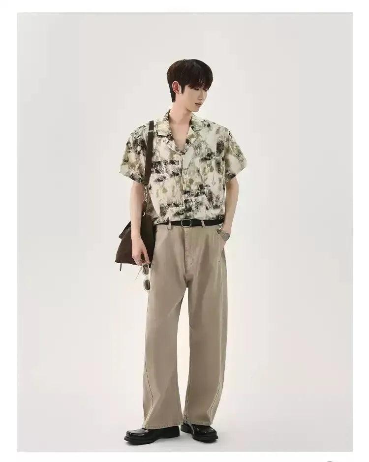 Cui Washed Belt Buckle Jeans-korean-fashion-Jeans-Cui's Closet-OH Garments