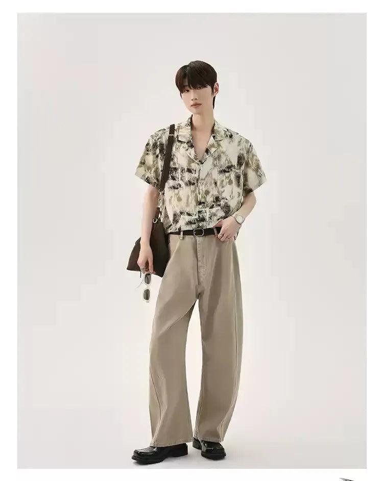 Cui Washed Belt Buckle Jeans-korean-fashion-Jeans-Cui's Closet-OH Garments