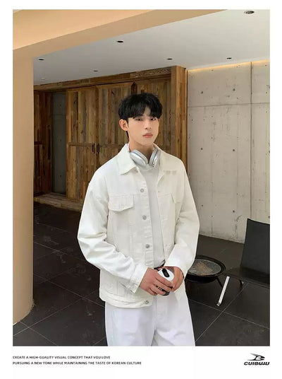 Cui Washed Button-Down Denim Jacket-korean-fashion-Jacket-Cui's Closet-OH Garments