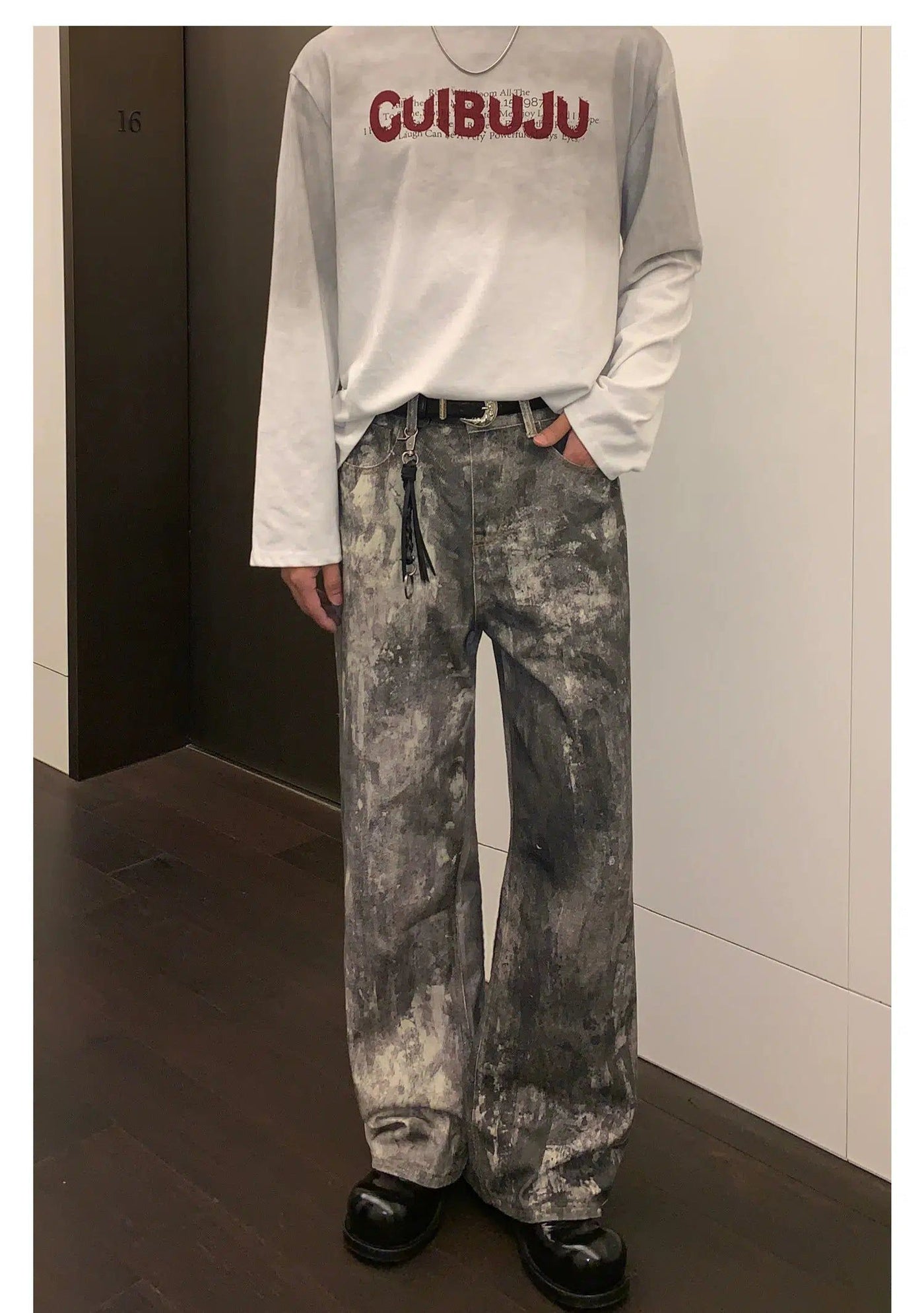 Cui Washed Ink-Dyed Jeans-korean-fashion-Jeans-Cui's Closet-OH Garments