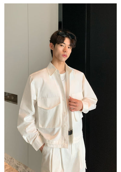 Cui Wide Pockets Versatile Jacket & Pants Set-korean-fashion-Clothing Set-Cui's Closet-OH Garments