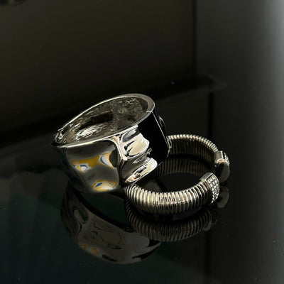 DQ Metallic Melt Cuff Bracelet & Lined Bracelet-korean-fashion-Jewelry-DQ's Closet-OH Garments