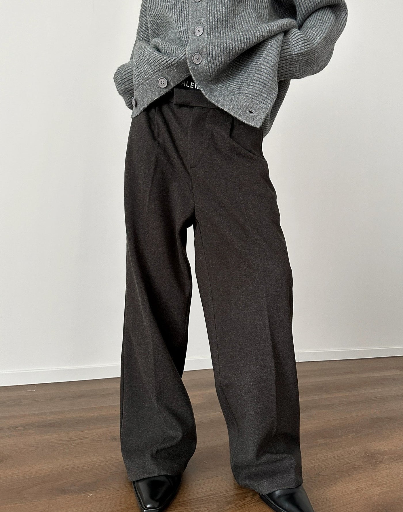 Gen Casual Elastic Draped Trousers-korean-fashion-Pants-Gen's Closet-OH Garments