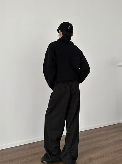 Gen Casual Elastic Draped Trousers-korean-fashion-Pants-Gen's Closet-OH Garments