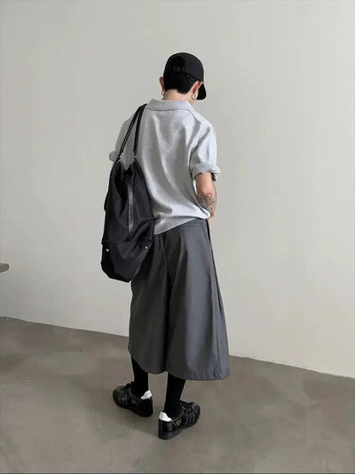 Gen Chic Three-Buttons Knit Polo-korean-fashion-Polo-Gen's Closet-OH Garments