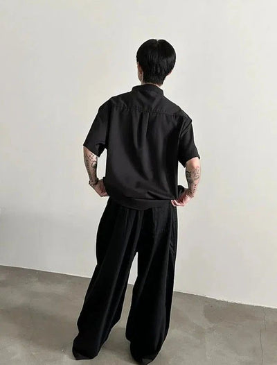Gen Chinese Traditional Button Detail Shirt-korean-fashion-Shirt-Gen's Closet-OH Garments