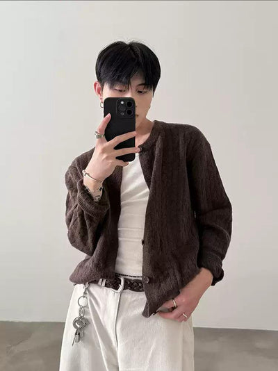 Gen Classic Cable Knit Cardigan-korean-fashion-Cardigan-Gen's Closet-OH Garments