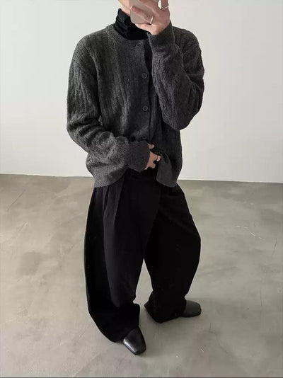 Gen Classic Cable Knit Cardigan-korean-fashion-Cardigan-Gen's Closet-OH Garments