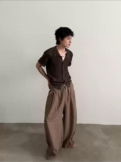 Gen Drapy Linen Blend Loose Pants-korean-fashion-Pants-Gen's Closet-OH Garments