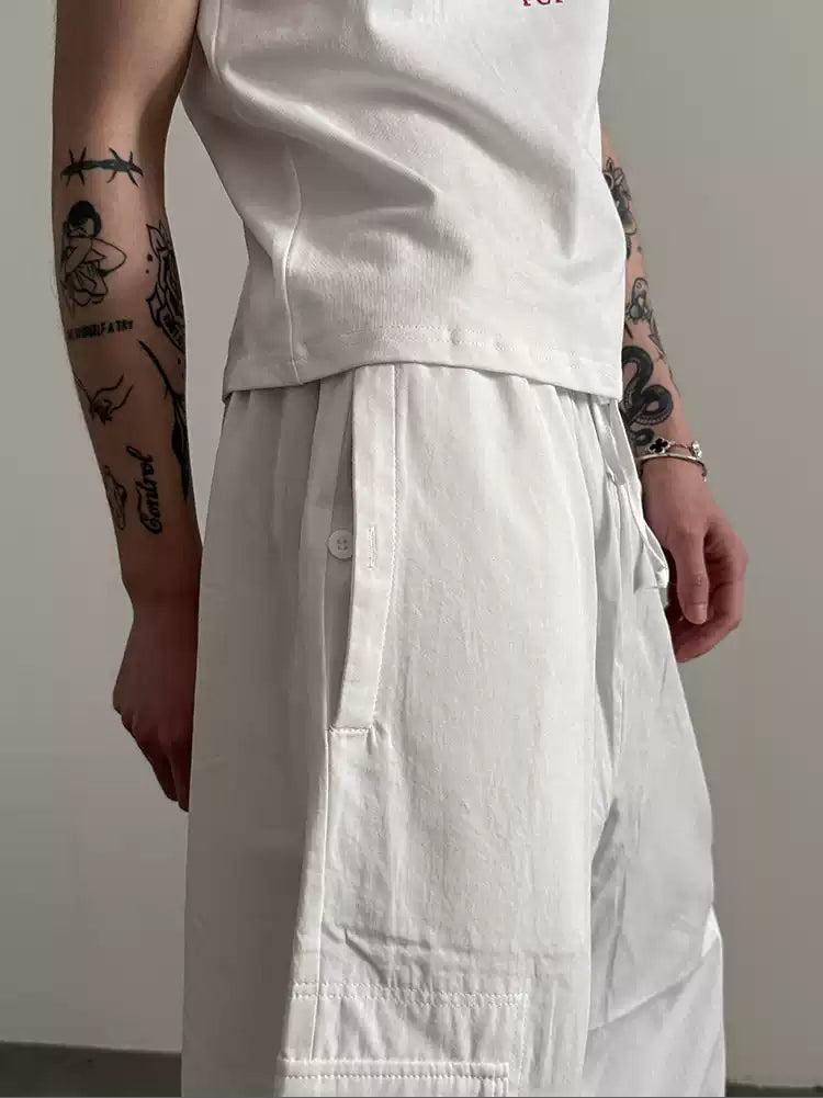 Gen Drawstring Loose Fit Cargo Pants-korean-fashion-Pants-Gen's Closet-OH Garments