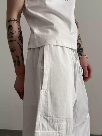 Gen Drawstring Loose Fit Cargo Pants-korean-fashion-Pants-Gen's Closet-OH Garments