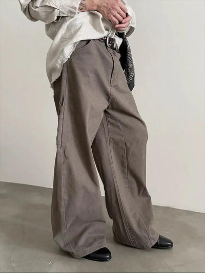 Gen Faded Wide Scimitar Cargo Pants-korean-fashion-Pants-Gen's Closet-OH Garments