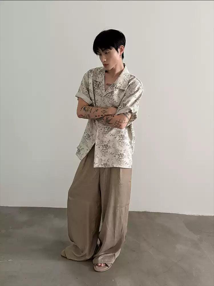 Gen Floral Full-Print Shirt-korean-fashion-Shirt-Gen's Closet-OH Garments