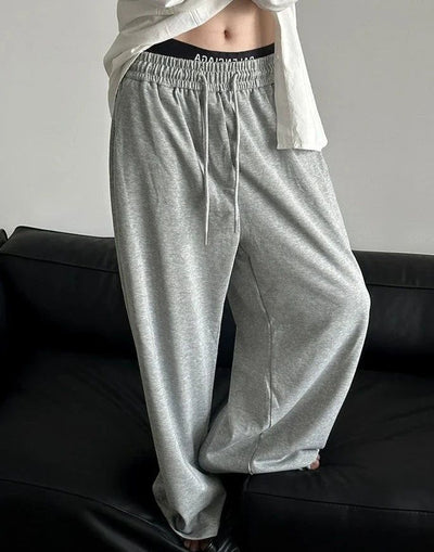 Gen Gartered and Drawstring Sweatpants-korean-fashion-Pants-Gen's Closet-OH Garments