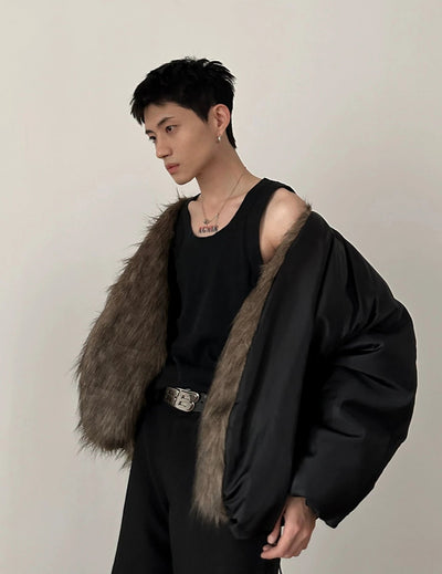 Gen Heavy Chic Fur Leather Jacket-korean-fashion-Jacket-Gen's Closet-OH Garments