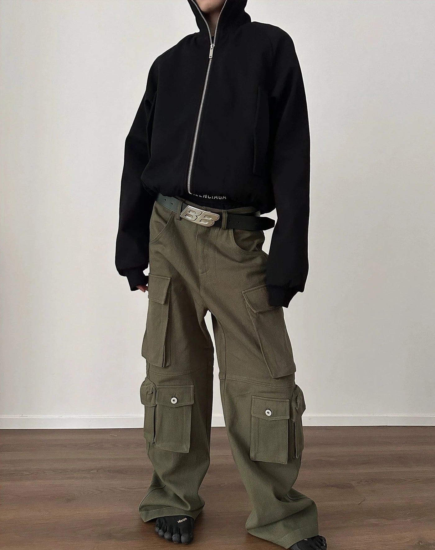 Gen High Collar Metal Zip Jacket-korean-fashion-Jacket-Gen's Closet-OH Garments
