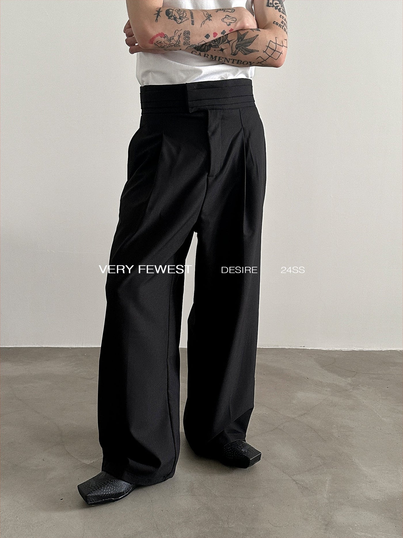 Gen High Waisted Pleats Trousers-korean-fashion-Trousers-Gen's Closet-OH Garments