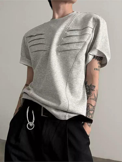 Gen Layered Cut Detail T-Shirt-korean-fashion-T-Shirt-Gen's Closet-OH Garments