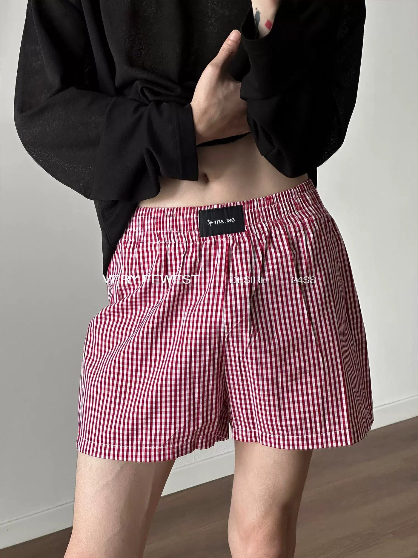 Gen Layered Plaid Shorts-korean-fashion-Shorts-Gen's Closet-OH Garments