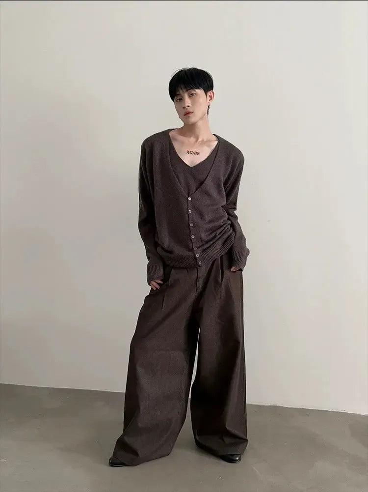 Gen Layered Solid Buttoned Cardigan-korean-fashion-Cardigan-Gen's Closet-OH Garments