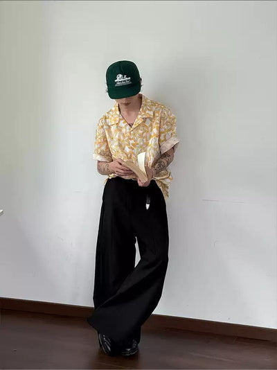Gen Leisure Floral Print Shirt-korean-fashion-Shirt-Gen's Closet-OH Garments