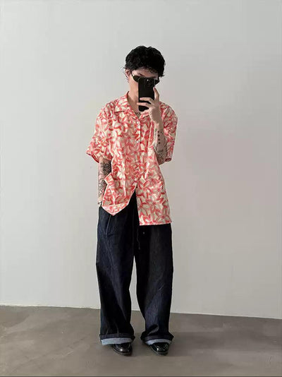 Gen Leisure Floral Print Shirt-korean-fashion-Shirt-Gen's Closet-OH Garments