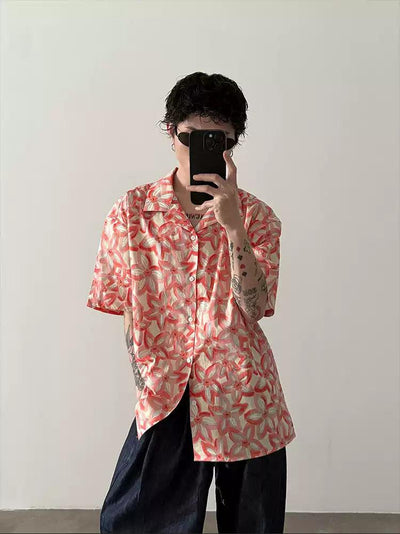 Gen Leisure Floral Print Shirt-korean-fashion-Shirt-Gen's Closet-OH Garments
