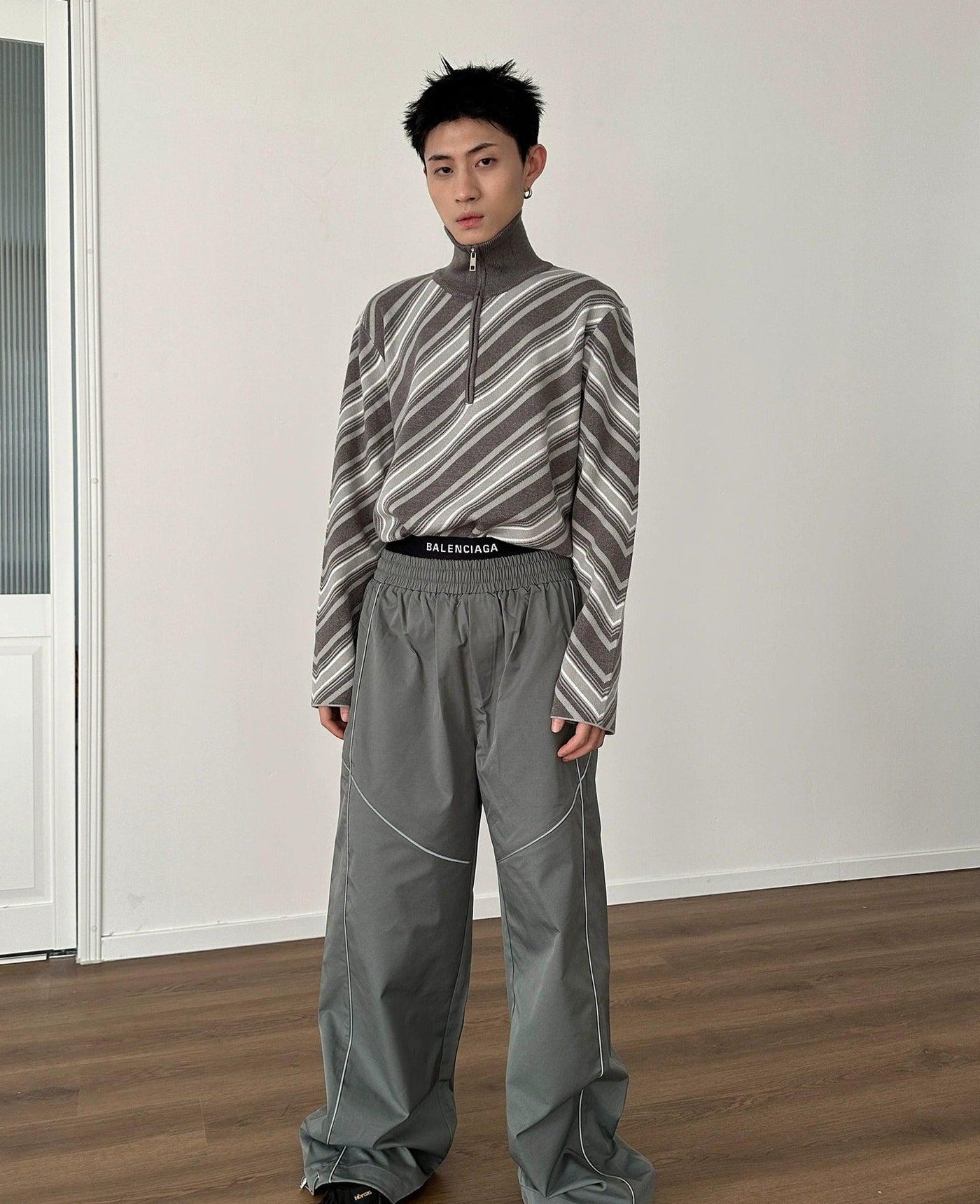 Gen Lined Gartered Track Pants-korean-fashion-Pants-Gen's Closet-OH Garments