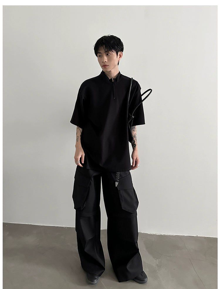Gen Loose Cut Casual Half-Zip-korean-fashion-Half-Zip-Gen's Closet-OH Garments