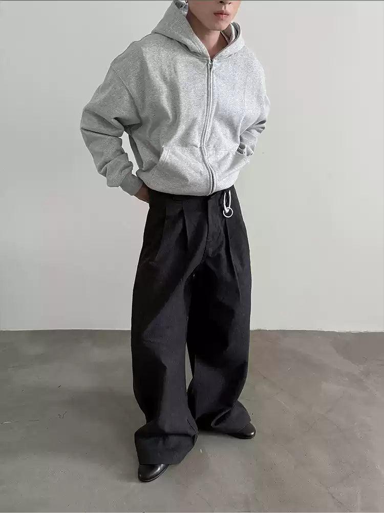 Gen Low Waist Pleated Pants-korean-fashion-Pants-Gen's Closet-OH Garments