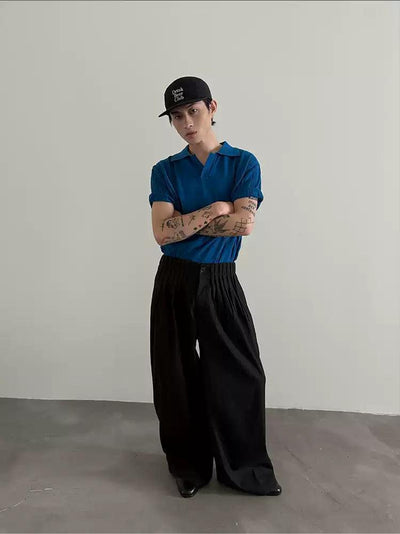 Gen Multi-Pleated Wide Trousers-korean-fashion-Trousers-Gen's Closet-OH Garments