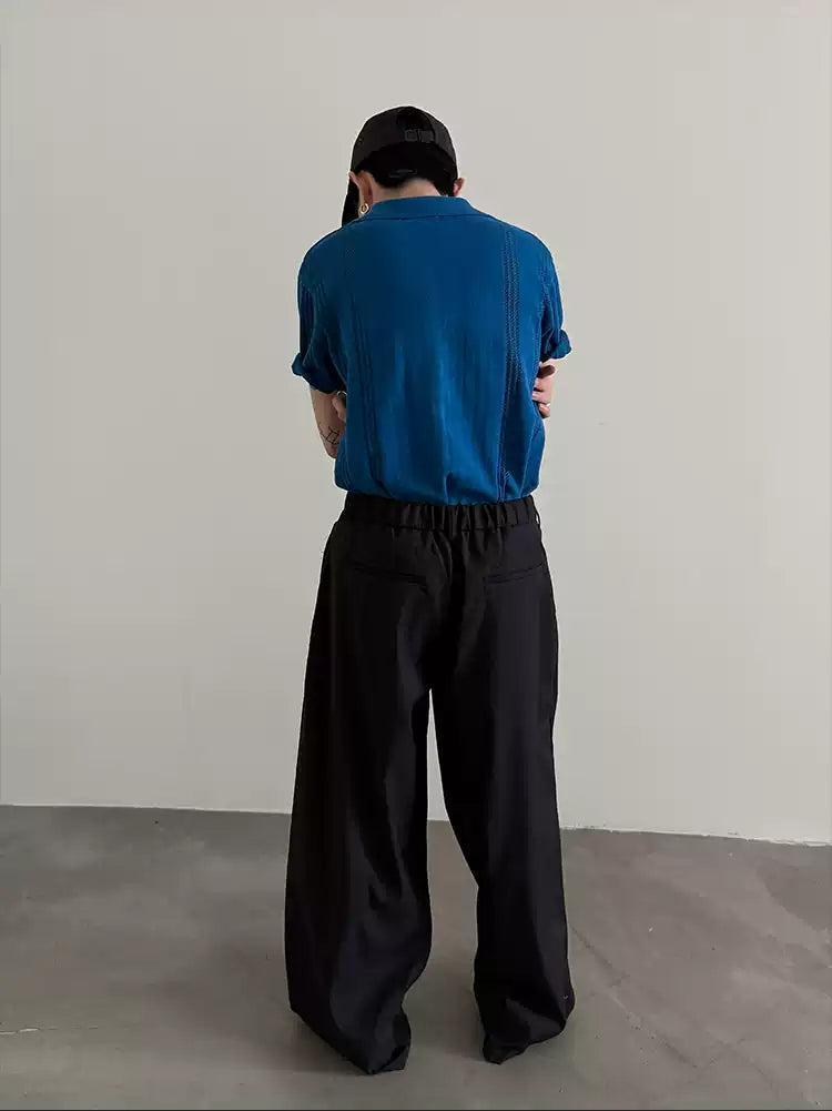 Gen Multi-Pleated Wide Trousers-korean-fashion-Trousers-Gen's Closet-OH Garments