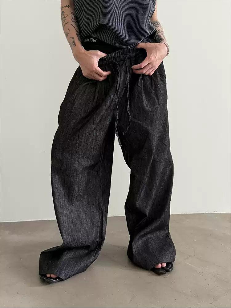 Gen Oversized Fit Drawstring Jeans-korean-fashion-Jeans-Gen's Closet-OH Garments