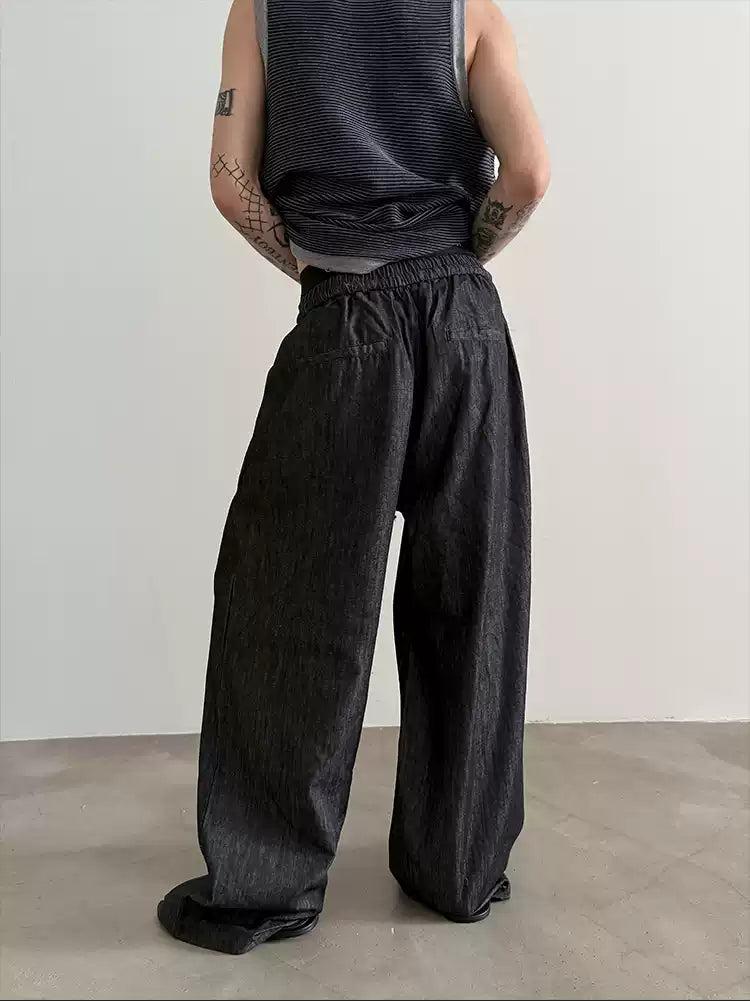 Gen Oversized Fit Drawstring Jeans-korean-fashion-Jeans-Gen's Closet-OH Garments