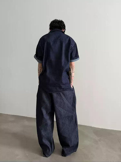 Gen Oversized Fit Drawstring Jeans-korean-fashion-Jeans-Gen's Closet-OH Garments