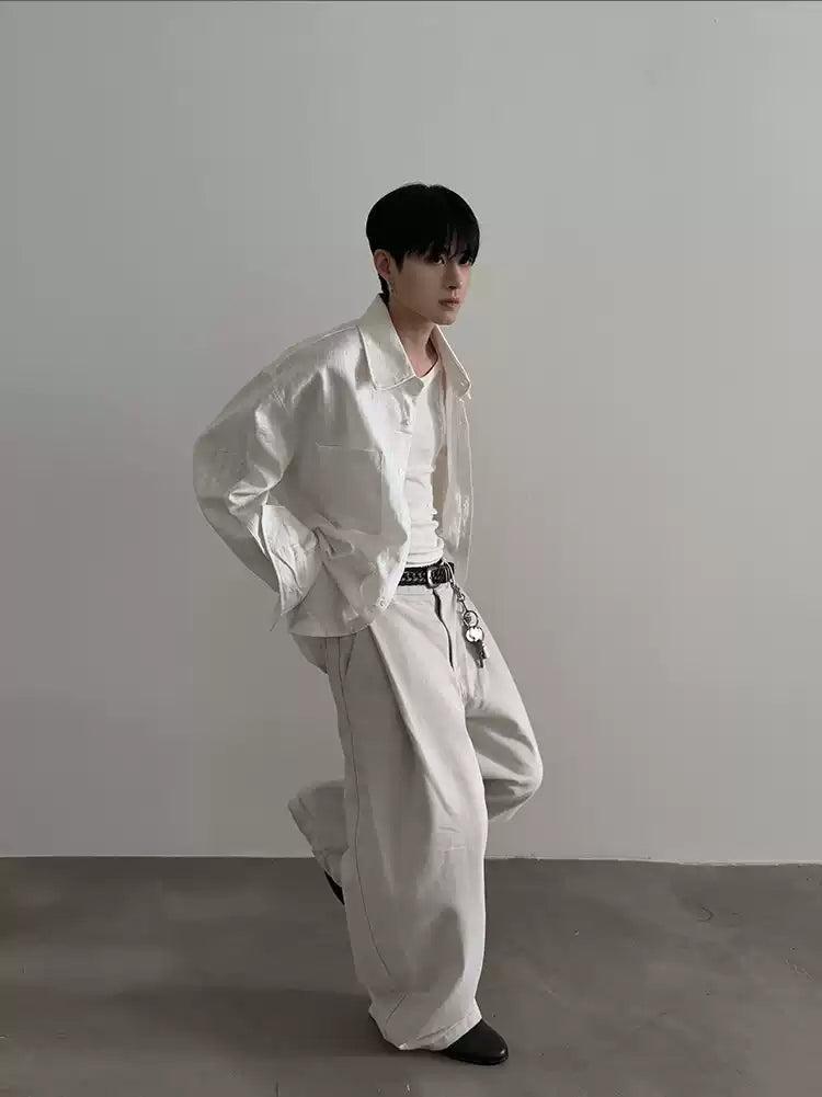 Gen Oversized Two-Pocket Shirt-korean-fashion-Shirt-Gen's Closet-OH Garments