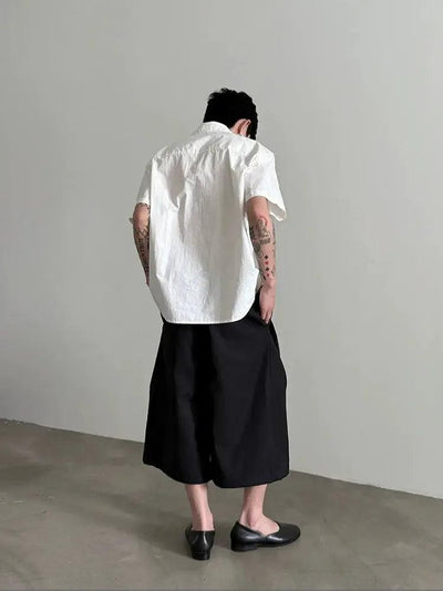 Gen Plain Pocket Shirt-korean-fashion-Shirt-Gen's Closet-OH Garments